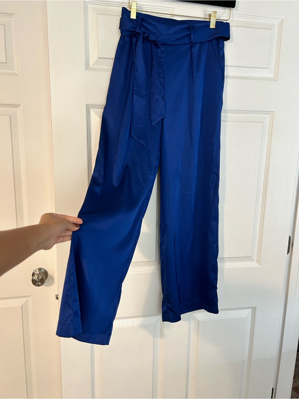 Rachel Zoe Women’s Belted Wide-Leg Pants - Blue